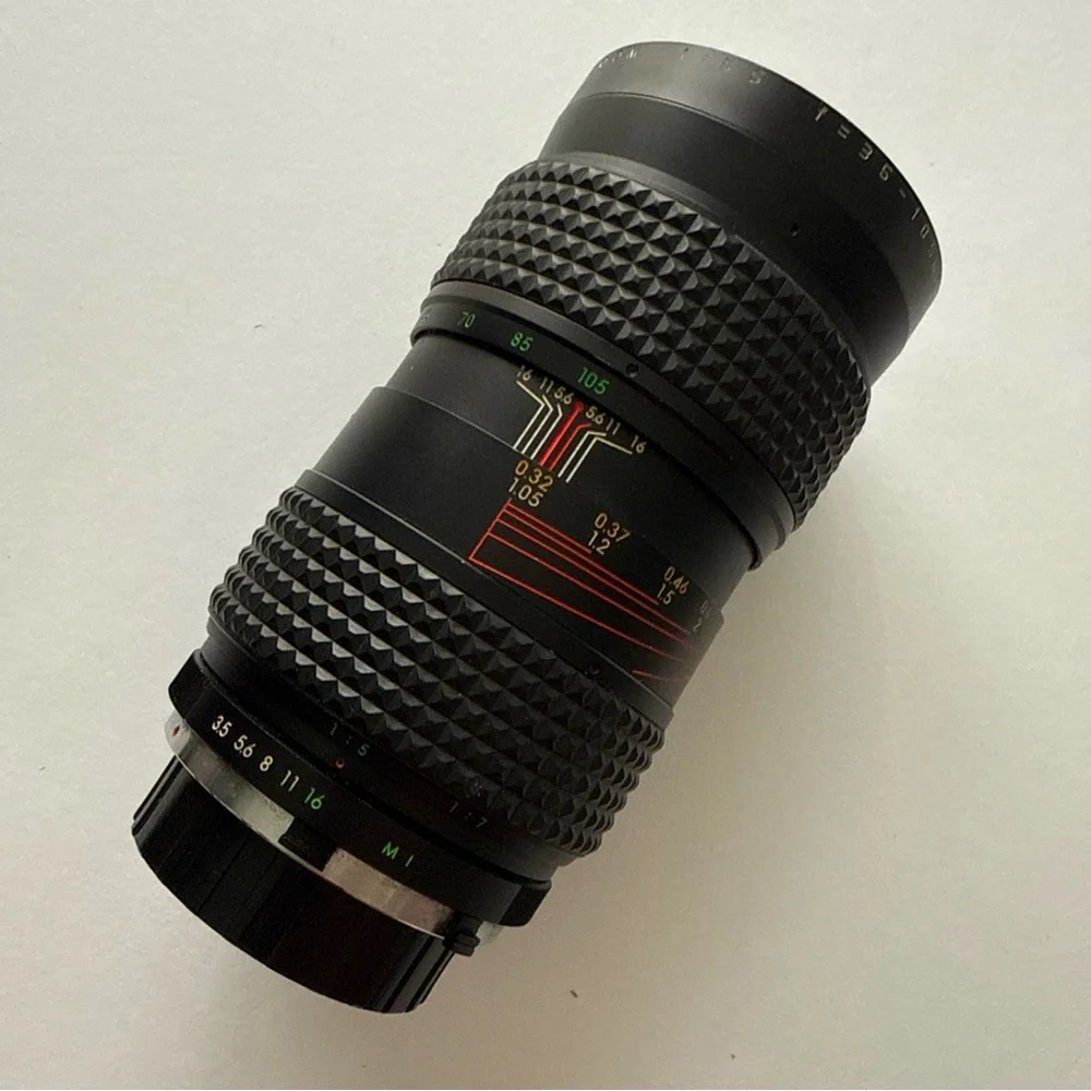 Minolta Makinon? MC Auto Zoom 1:3.5 f=35-105mm No. 782413 Lens Japan case filter